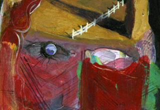 4 x 6", acrylic and mixed media on matboard, 2006