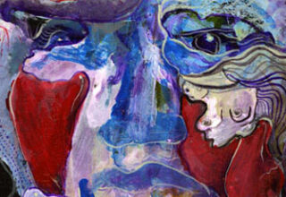 4 x 6", acrylic and mixed media on matboard, 2006